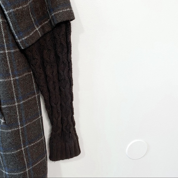 Anthropologie Idra Window Pain Wool Coat - Picture 4 of 8
